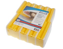 Reinigungsschwamm Profi, gelb mit weissem Pad, 140 x 80 x 48 mm